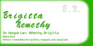 brigitta nemethy business card